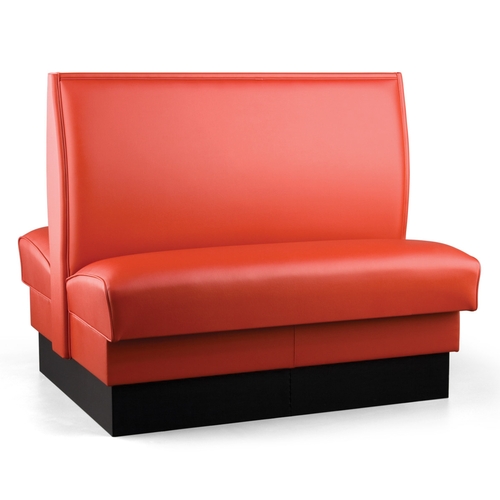 Just Chair Manufaturing JBD-UPL-42-GR1/COM 42"H Double Sided Custom Booth w/ Upholstered Back & Seat