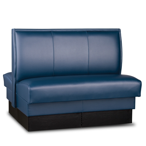 Just Chair Manufaturing JBD-USP-42-GR1/COM 42"H Double Sided Custom Booth w/ Upholstered Back & Seat