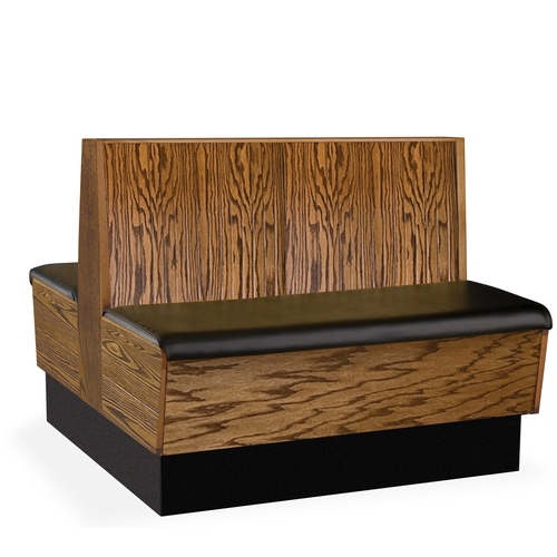 Just Chair Manufaturing JBD-WPF-36-GR1/COM 36"H Double Sided Custom Wood Plank Frame Booth