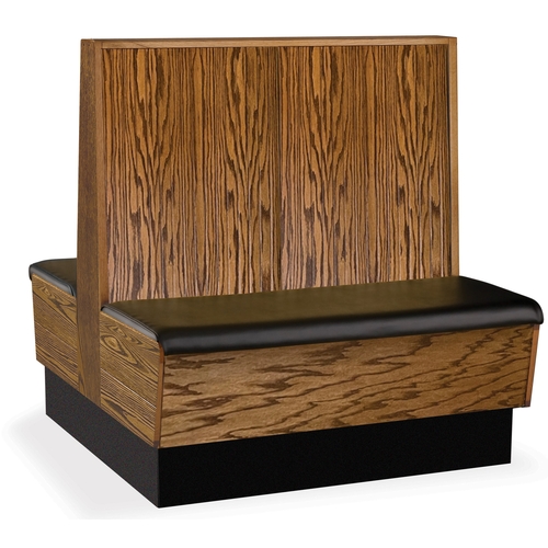 Just Chair Manufaturing JBD-WPF-48-GR1/COM 48"H Double Sided Custom Wood Plank Frame Booth