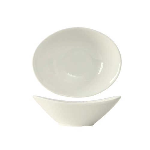 Tuxton China Inc AMU-404 AlumaTux 40 oz. Pearl White Ceramic Capistrano Bowl - 1 Doz