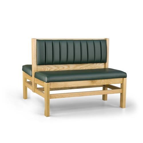 Just Chair Manufaturing JBD-WT-UCH-36-GR1/COM 36"H Double Sided Custom Wood Frame Booth