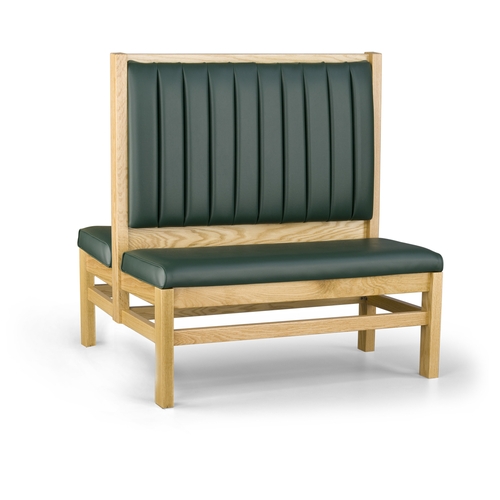 Just Chair Manufaturing JBD-WT-UCH-48-GR1/COM 48"H Double Sided Custom Wood Frame Booth