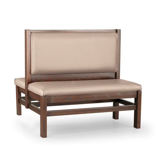 Just Chair Manufaturing JBD-WT-UPL-42-GR1/COM 42"H Double Sided Custom Wood Frame Booth