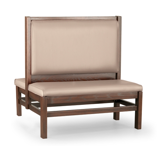 Just Chair Manufaturing JBD-WT-UPL-48-GR1/COM 48"H Double Sided Custom Wood Frame Booth