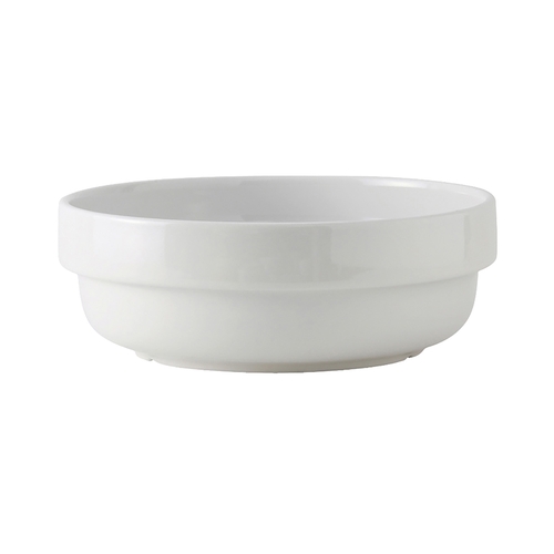Tuxton China Inc BPB-620 DuraTux 62 oz. Porcelain White Stackable Salad Bowl - 1 Doz