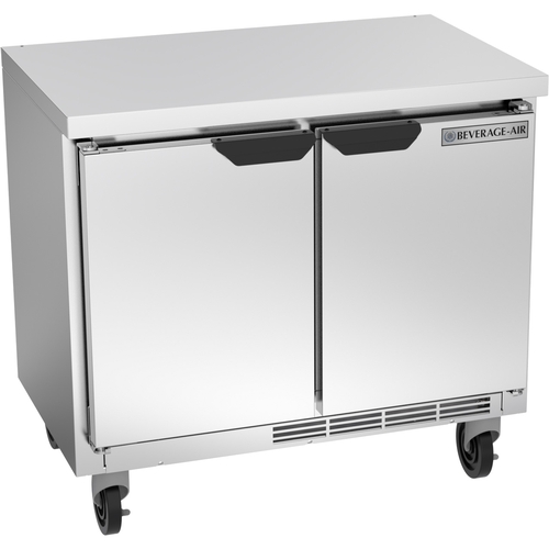 Beverage Air WTR34HC-FLT 34" Wide Two Section Worktop Refrigerator