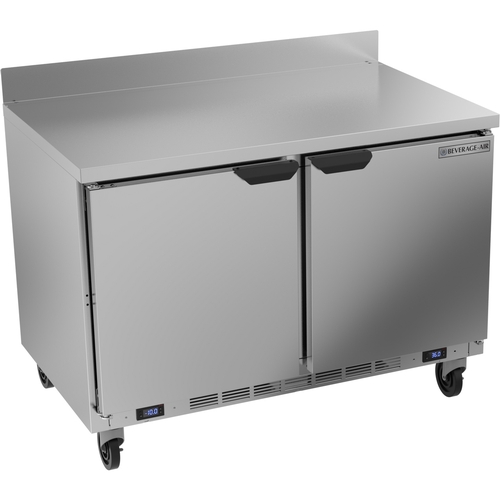 Beverage Air WTFR48AHC 48" Wide Dual Temp Two Section Worktop Refrigerator/Freezer