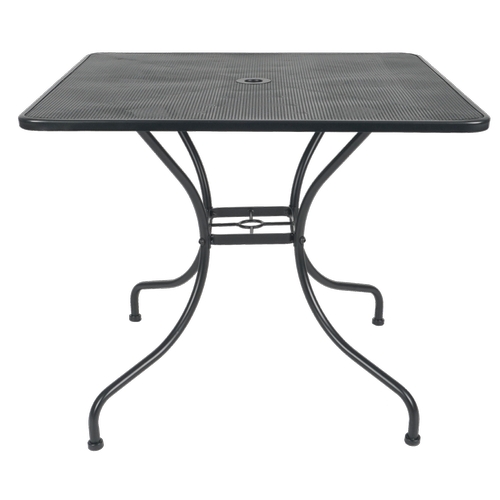 Just Chair Manufaturing TTG-MESH-3030-BLK Galvanized Mesh Steel 30" x 30" Dining Height Table Unit