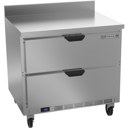 Beverage Air WTFD36AHC-2-FIP 36" Wide Two Drawer Worktop Freezer