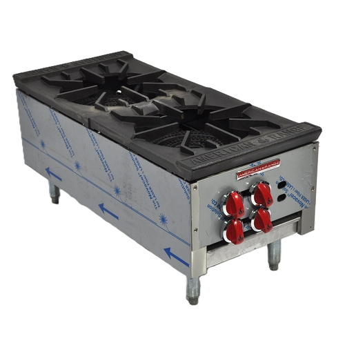 American Range SPSH-18-2 - Display Item - Double 3 Ring Burner Gas Stock Pot Range