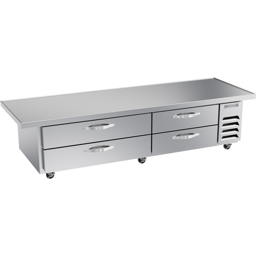 Beverage Air WTFCS84HC-96 96" Wide Extended Top Four Drawer Chef Base Freezer
