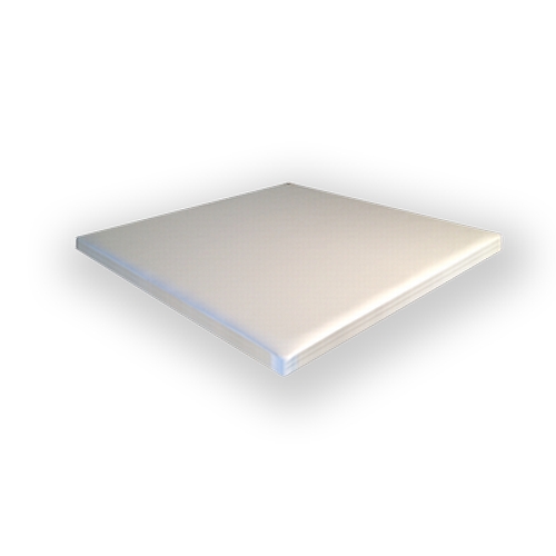 Just Chair Manufaturing TTLMPD-3636 White 36" x 36" Square Padded Vinyl Table Top