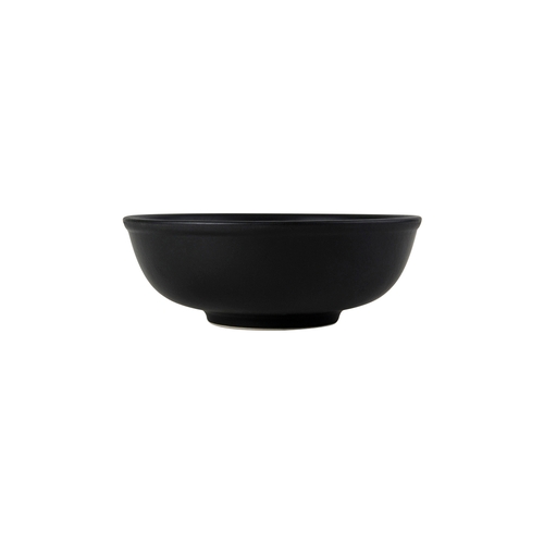 Tuxton China Inc VBB-3503 Zion 35 oz. Matte Black Porcelain Menudo Bowl - 1 Doz