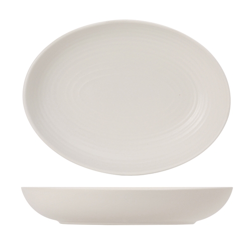 Tuxton China Inc VWB-350Y Zion 35 oz. Matte White Porcelain Bowl - 1 Doz
