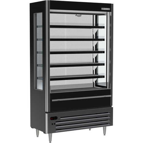 Beverage Air VMHCSL-18-1-B Vuemax 48" 12.7 Cubic Foot Open Air Merchandiser - Black