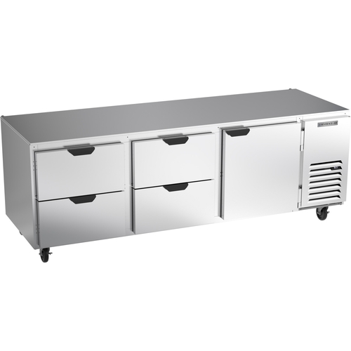 Beverage Air UCRD93AHC-4 93" Wide Undercounter Refrigerator With Four Drawers
