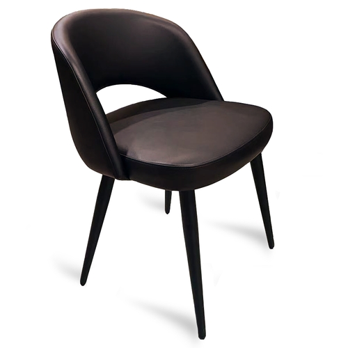 Just Chair Manufaturing U12818 Hospitality Steel Frame Side Chair w/Upholstered Bucket Seat