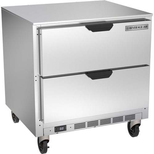 Beverage Air UCFD32AHC-2 32" Wide Two Drawer Undercounter Freezer