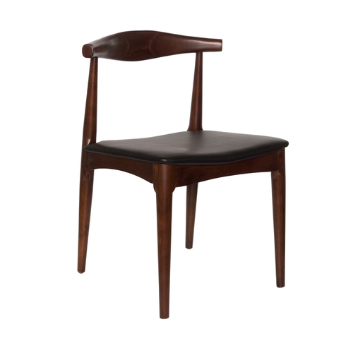 Just Chair Manufaturing W71518-PS German Beech Wood Frame Side Chair w/ Tapered Floating Back