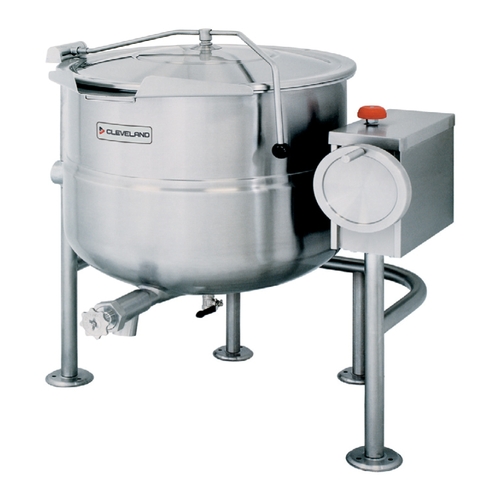 Cleveland Range KDL125T Direct Steam 125 Gallon Tilting Kettle w/Steam Control Valve