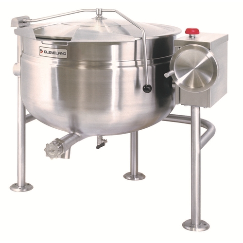 Cleveland Range KDL80TSH Short Direct Steam 80 Gallon 2/3 Jacketed Tilting Kettle