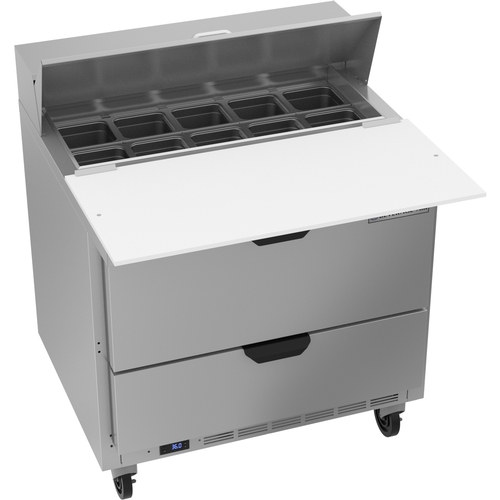 Beverage Air SPED36HC-10C-2 36" 10 Pan One Section Sandwich Salad Prep Table