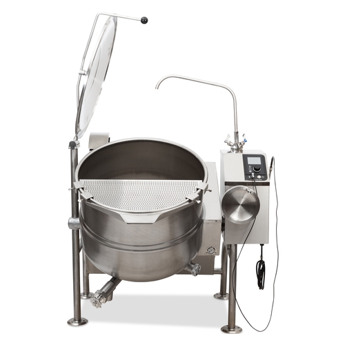 Cleveland Range KGL40TPQS Natural Gas 40 Gallon Manual Hand Tilting Kettle - 140K BTU