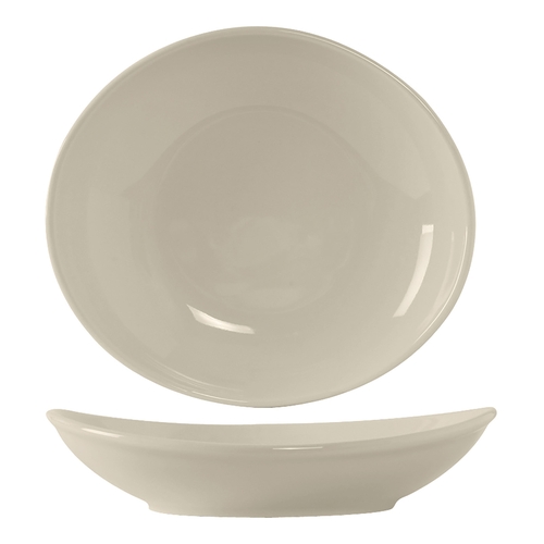 Tuxton China Inc BEB-280J DuraTux 30 oz. American White/Eggshell Ceramic Bowl - 1 Doz