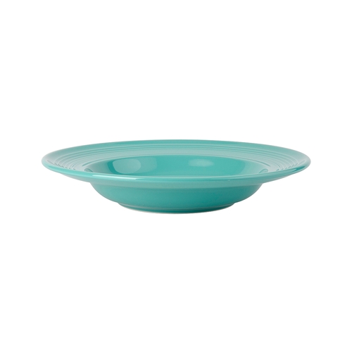 Tuxton China Inc CID-120 Concentrix 24.5 oz. Island Blue Ceramic Pasta Bowl - 6/Case