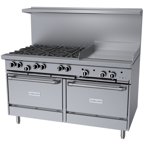 Garland G60-6G24RR-SIGNATURE Signature Starfire Pro 60" 6 Burner Gas Range w/ 24" Griddle