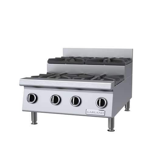 Garland GTOG36-SU6 36" Countertop Gas Step-Up Hotplate w/ Manual Controls