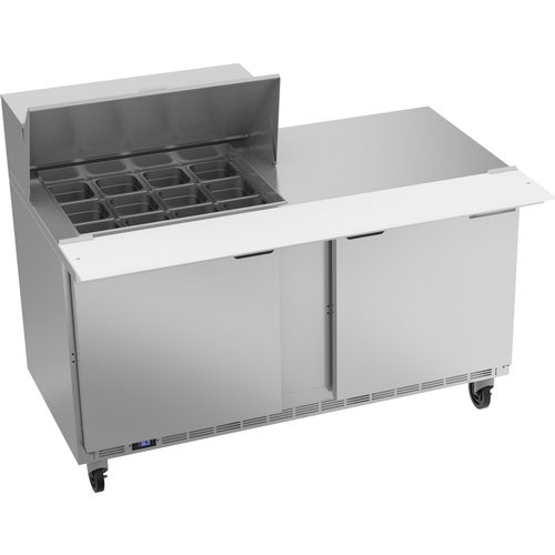 Beverage Air SPE60HC-12M 60" 12 Pan Two Section Mega Top Sandwich Salad Prep Table