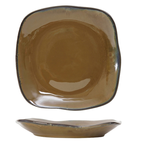 Tuxton China Inc GAJ-503 Artisan 21 oz. Mojave Ceramic Square Pasta Plate - 1 Doz