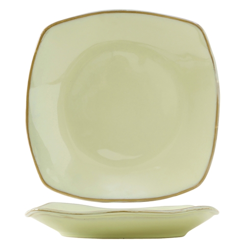 Tuxton China Inc GAS-503 Artisan 21 oz. Sagebrush Ceramic Square Pasta Plate - 1 Doz