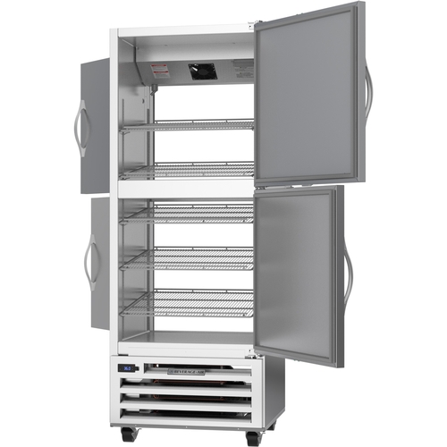 Beverage Air RID18HC-HS 18.38 Cubic Foot Four Door Pass-Thru Refrigerator