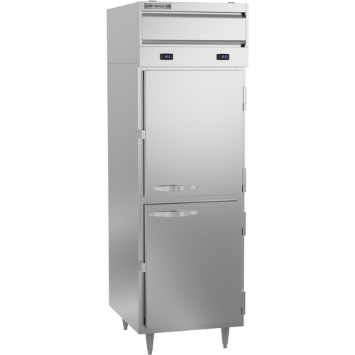 Beverage Air PRF12-12HC-1HS 18 CuFt Two Door Dual Temp Reach In Refrigerator Freezer