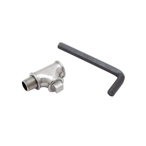 T&S Brass S-TEE-RGD Eversteel Stainless Steel 3/8" NPT Rigid Tee Assembly 