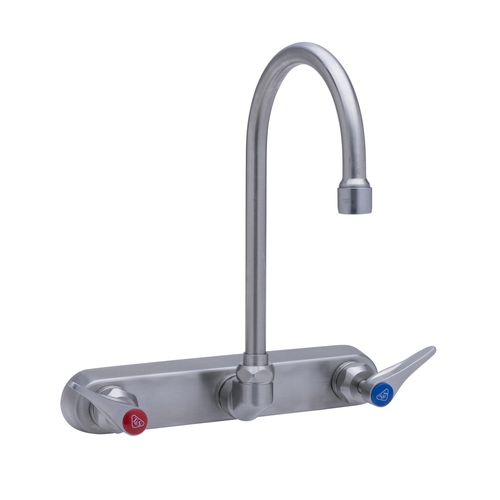 T&S Brass S-1147-CR Eversteel Wall Mount 8" Workboard Faucet w/ 2.2 GPM Aerator