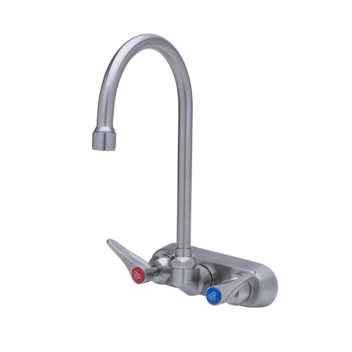 T&S Brass S-1146-CR Eversteel Wall Mount 4" Workboard Faucet w/ 2.2 GPM Aerator
