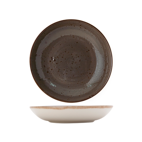 Tuxton China Inc GRM-410 Artisan 26 oz. Mushroom Ceramic Salad Bowl - 1 Doz