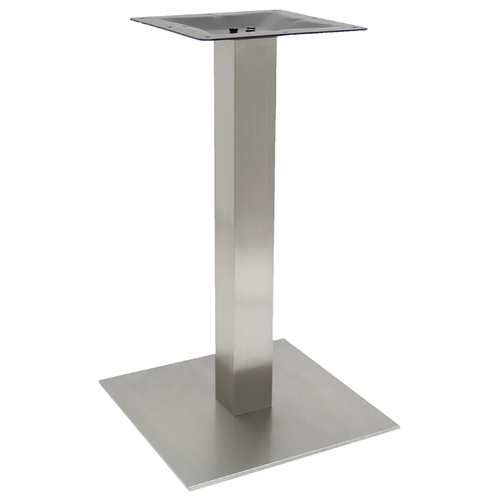 Art Marble SS05-17D 17" x 17" Square Stainless Steel Dining Height Table Base