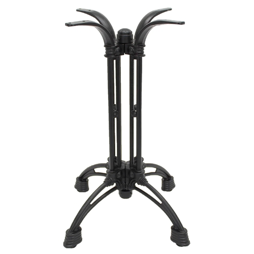 Art Marble CA18-27H 20" x 20" Ornate Black Cast Iron Bar Height Table Base