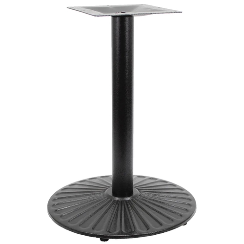 Art Marble Z14-28D 28" dia. Sun Beam Black Cast Iron Dining Height Table Base