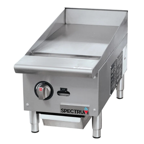 Winco NGGD-12M Spectrum™ 12" Countertop Natural Gas Manual Griddle