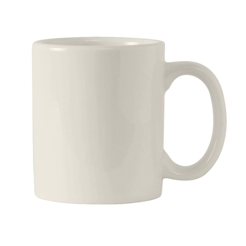 Tuxton China Inc AMU-150 AlumaTux 12 oz. Pearl White Ceramic Mug - 2 Doz