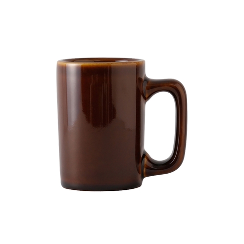 Tuxton China Inc BAM-1007 DuraTux 10 oz. Caramel Ceramic Texan Mug - 2 Doz