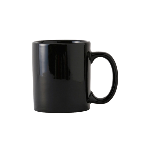 Tuxton China Inc BBM-1202 DuraTux 12 oz. Black Ceramic Mug - 2 Doz