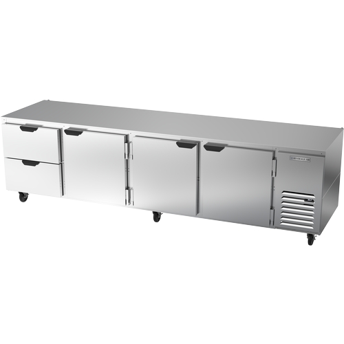 Beverage Air UCRD119AHC-2 119" Four-Section 52.5 cu. ft. Undercounter Refrigerator