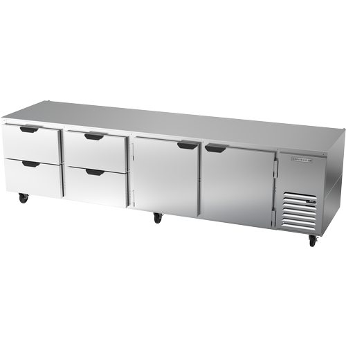 Beverage Air UCRD119AHC-4 119" Four-Section 52.5 cu. ft. Undercounter Refrigerator